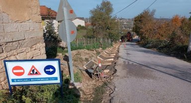 Gebze'de köy yolları V kanal'la korunuyor