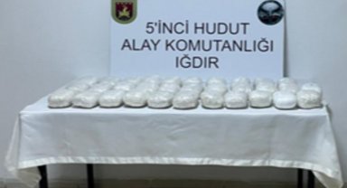 Iğdır hududunda 32 kilogram uyuşturucu madde ele geçirildi