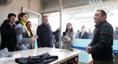 İstanbul Beylikdüzü'nde Kaftancıoğlu, Başkan Çalık ile saha çalışmasında