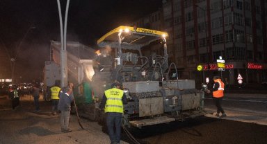 Kayseri Büyükşehir'den ana arterlerde yoğun mesai