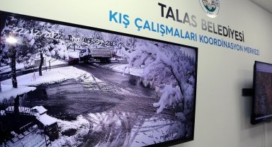 Kayseri Talas'ta kış mesaisi