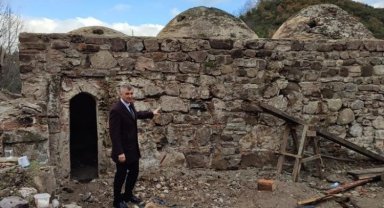 Kocaeli Gölcük'te tarihi hamamın restorasyonu sürüyor