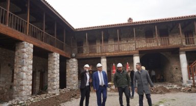 Muğla Milas'ta Çöllüoğlu Han'da tadilat başladı