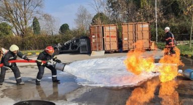 Sakarya İtfaiyesi'nden yangından korunma eğitimi
