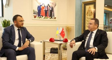 Ukrayna Büyükelçisi'nden Başkan Böcek'e ziyaret