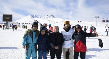 Erciyes Kayak Okulu'na yoğun ilgi