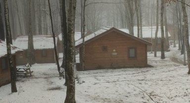 Gölcük Eriklitepe beyaz örtüye büründü