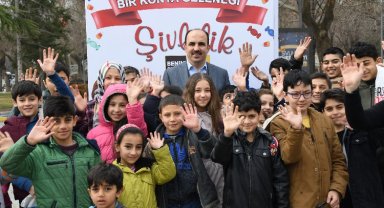 Konya'da çocukların 'şivlilik' sevinci