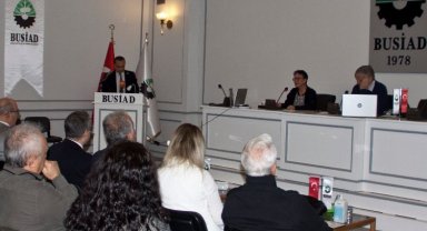 Prof. Dr. Örsan Öymen, BUSİAD'ın 'açık kapı'sına konuk oldu