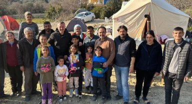 Başkan Büyükakın, Antakyalı çocukları sevindirdi