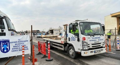 Deprem bölgesine bakım onarım atölyesi kuruldu