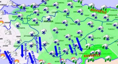 Ege ve Marmara kıyıları hariç kar uyarısı