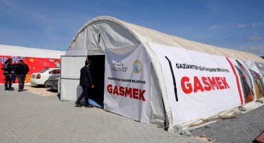 Gaziantep Nurdağı'nda aileler konteyner kente yerleştiriliyor