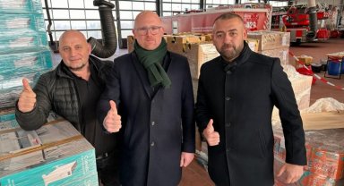 Gaziantep'in kardeş kentlerinden nakdi ve ayni destek