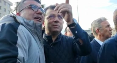 İmamoğlu Hatay'da bir vatandaşı teselli etti