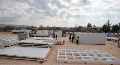 Kahramanmaraş'ta 232 konteynerli kent kuruluyor