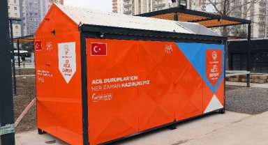 Kayseri Talas'tan Acil Durum Konteyneri