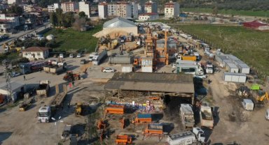 Konya bölgede araç şantiyesi kurdu