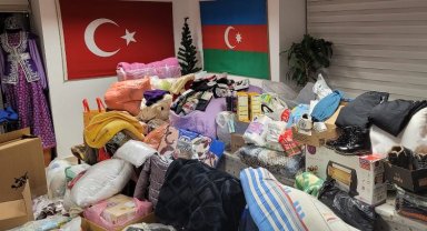 Manisa Azerbaycan Kültür ve Dayanışma Derneği'nden depremzedelere yardım