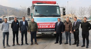 Manisa'dan afetzede çocuklar için yola çıktılar