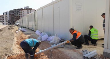 OSKİ, konteyner kentlerin alt yapısını inşa ediyor