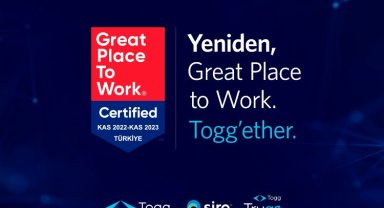Togg'a 'Great Place to Work' sertifikası
