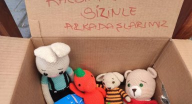 Yardım kolilerinden çıkan notlar içimizi ısıttı