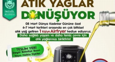 Bursa İnegöl'de ödüllü 'Atık Yağ' kampanyası