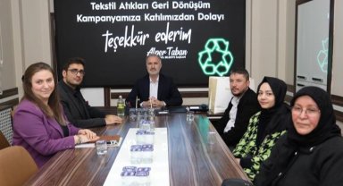 Bursa İnegöl'de 'tekstil atığı' ödüllendirdi