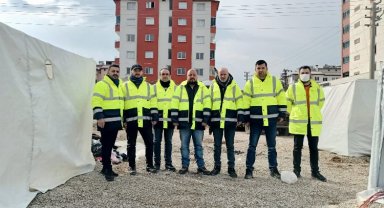 Çanakkale ekibi afet bölgesinde