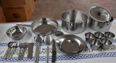 Gaziantep Büyükşehir'den konteyner kentlere mutfak seti