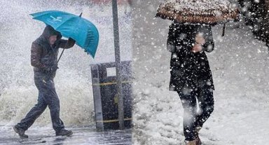 Karadeniz'e sağanak, Doğu'ya kar yağışı