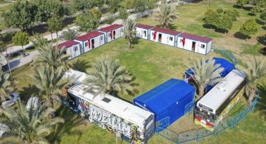 Kurs merkezi, konteyner eğitim alanına dönüştürüldü