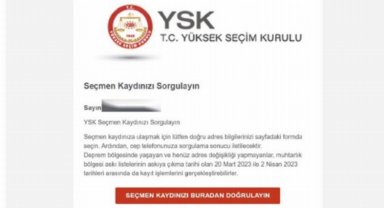 'Sorgulayın' e-postasına dikkat!