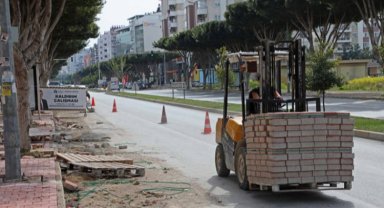 Termesos Bulvarı kaldırımı yenileniyor