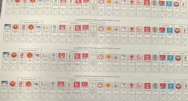 1 metrelik oy pusulaları basıma girdi