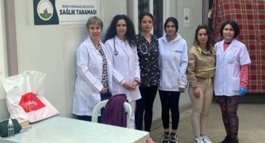 Bursa Osmangazi'den afet bölgesinde sağlık taraması