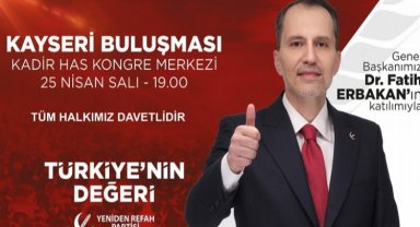Fatih Erbakan Kayseri'ye geliyor