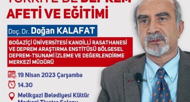Kayseri Melikgazi'de deprem seminerleri sürüyor