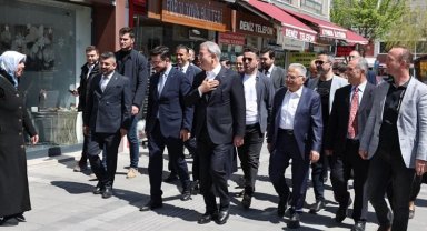 Kayseri protokolünden esnaf ziyareti