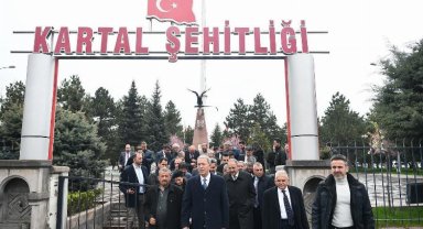 Kayseri protokolünden şehitlere anlamlı ziyaret