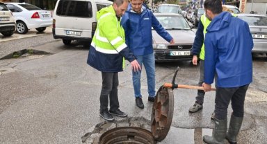 Manisa'da MASKİ ekipleri yağış sonrası sahada