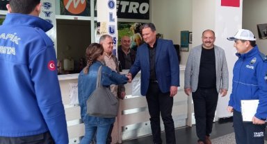 Manisa'da terminallerde hem denetim, hem bayramlaşma