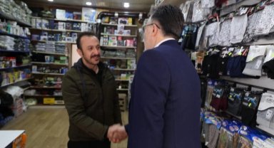 Mehmet Savran'dan esnaf ziyareti
