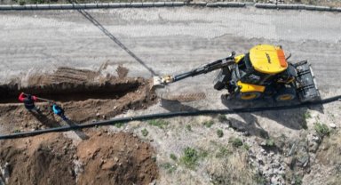 Nevşehir Belediyesi'nden içme suyu hattı çalışması