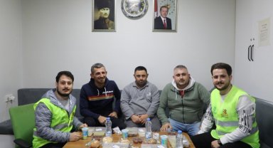 Taksici esnafının iftar yemeği Büyükşehir'den
