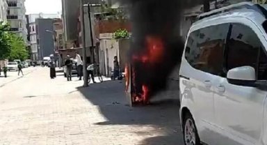 Diyarbakır Bismil'de elektrik panosu yandı