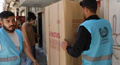 Diyarbakır'da depremzedelere beyaz eşya desteği