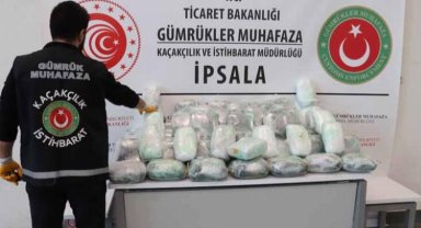 İpsala'da 79 kilogram skunk ele geçirildi