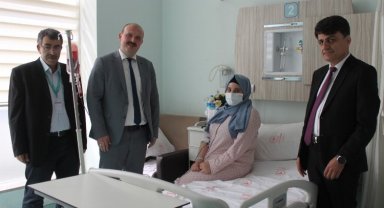 Kasıktan anjiyo yöntemi ile şifa buldu